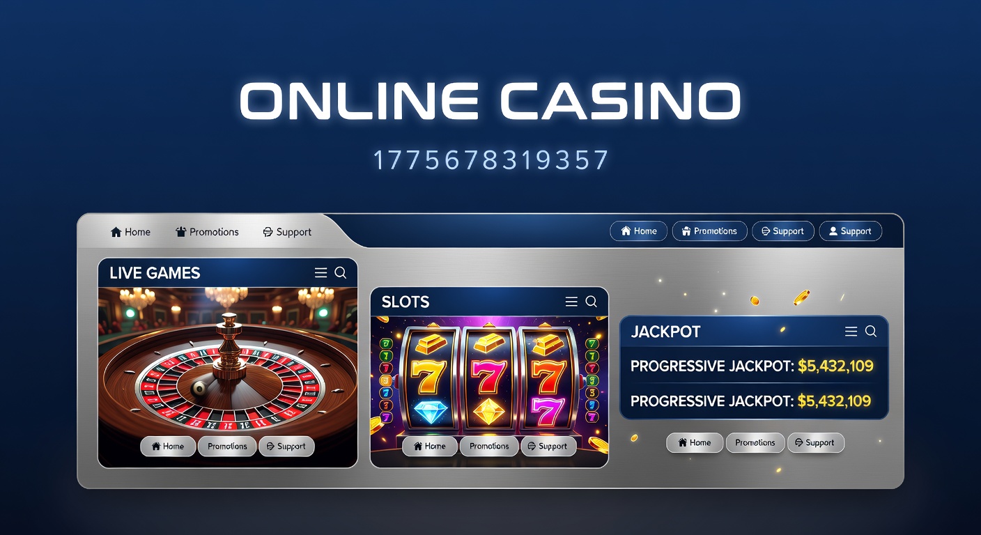 Vibrant digital casino interface showing slots, roulette wheels, and live dealer streams on a mobile device