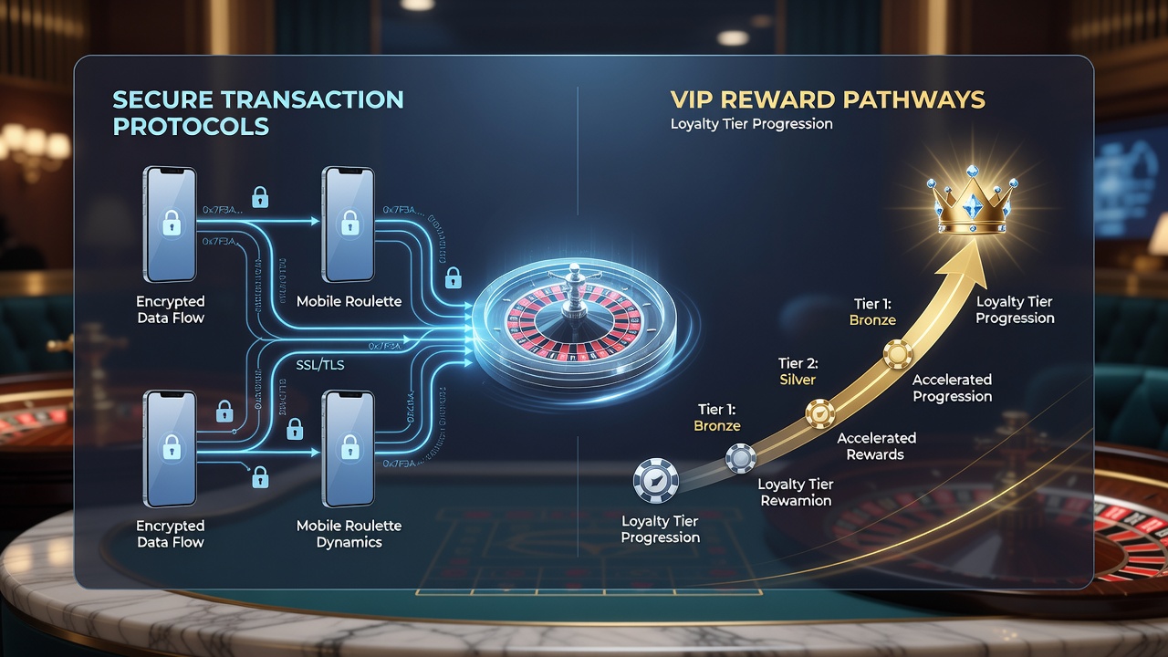 VIP reward dashboards displaying encrypted transaction logs from mobile roulette sessions