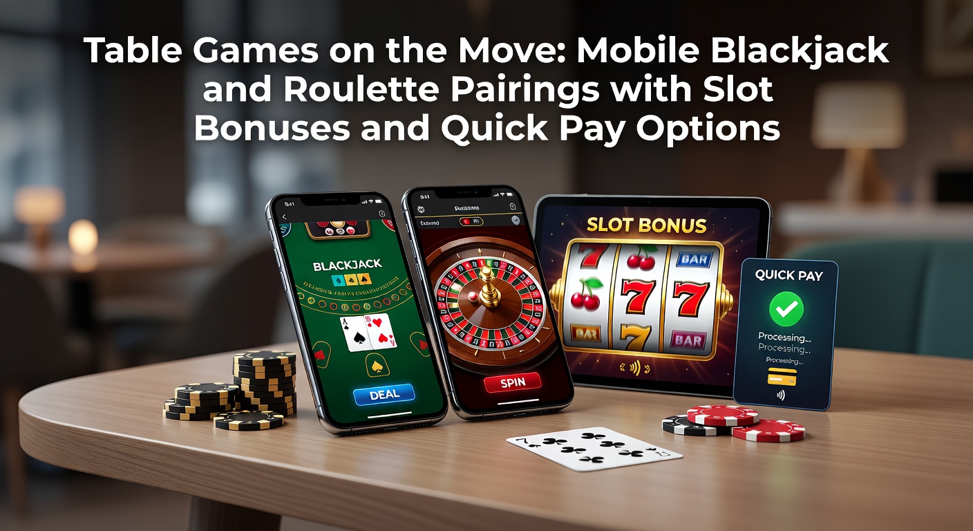 Smartphone screen displaying mobile blackjack and roulette interfaces alongside slot bonus promotions